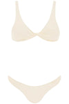 The Attico ribbed lycra bikini set with