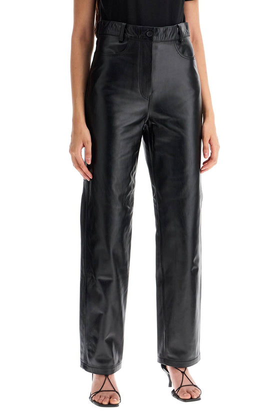 Toteme straight leather pants for men