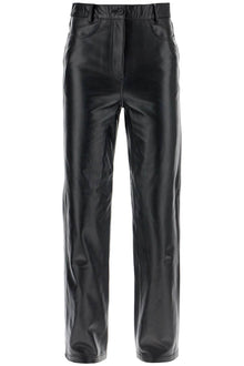  Toteme straight leather pants for men