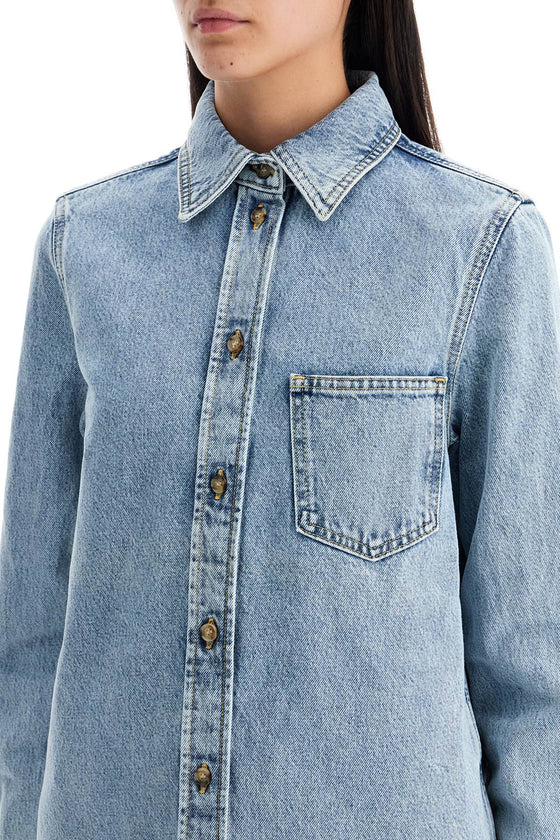 Toteme denim overshirt with pocket detail