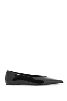  Toteme asymmetric patent leather baller