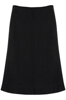  Toteme satin panel skirt with eight panels