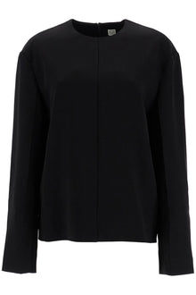  Toteme long-sleeved cady top