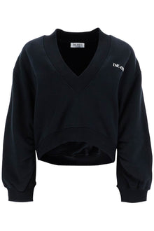  The Attico oversized sweatshirt with deep v-neck