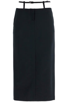  The Attico midi skirt with thin belt