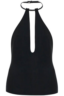  The Attico halter neck top with open