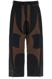  Mugler patchwork cargo pants with