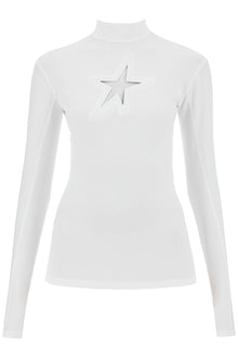  Mugler long-sleeved star top for