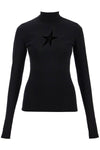 Mugler long-sleeved star top for