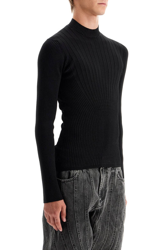 Mugler fitted long-sleeved top