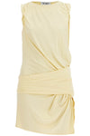 The Attico dusty yellow sleeveless mini dress for casual and evening