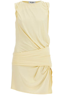  The Attico dusty yellow sleeveless mini dress for casual and evening