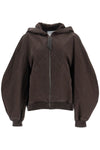 The Attico cotton bomber jacket with hood