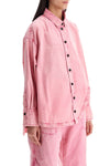 The Attico oversized pink shirt