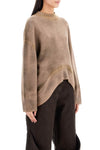 The Attico asymmetric wool and cashmere pullover