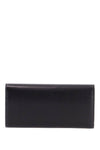 Toteme t-lock wallet in shiny black leather with snap closure