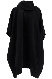  Toteme asymmetrical double coat in rws wool black high collar