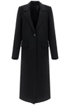 Toteme classic doublé long black wool coat