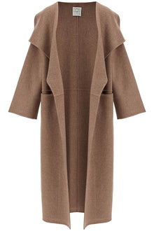  Toteme beige wool and cashmere kimono coat