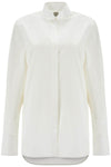 Toteme white asymmetrical organic cotton tuxedo shirt