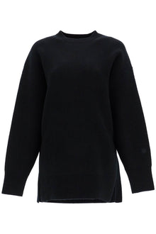  Toteme oversized black wool and cashmere sweater