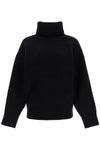 Toteme black rws wool and cashmere turtleneck sweater