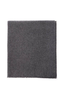  Toteme classic wide scarf in melange grey wool