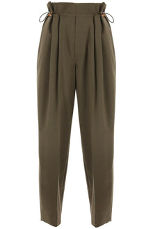  Moncler stretch wool drawstring pants