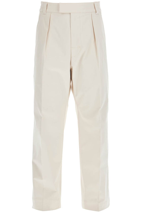 Moncler cotton drill pants in eight words