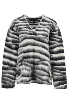  Marc Jacobs zebra print wool and mohair