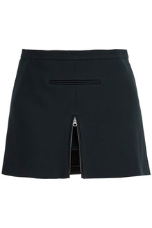  Courreges twill mini skirt with zipper