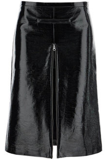  Courreges vinyl midi skirt in seven