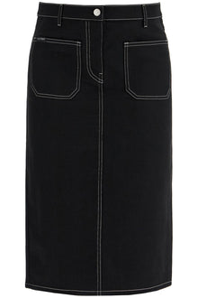  Courreges denim midi skirt in seven