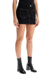 Courreges denim mini skirt