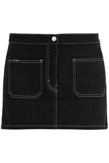  Courreges denim mini skirt