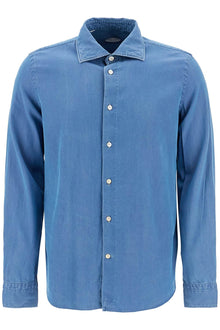  VINCENZO DI RUggIERO denim effect shirt