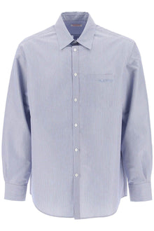  Valentino Garavani technical cotton shirt with striped motif