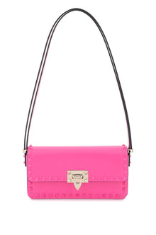  Valentino Garavani rockstud23 east-west leather shoulder bag