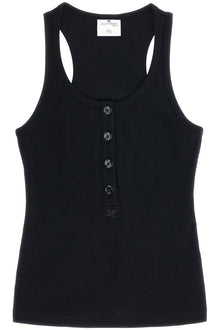  Courreges 90's ribbed tank top with