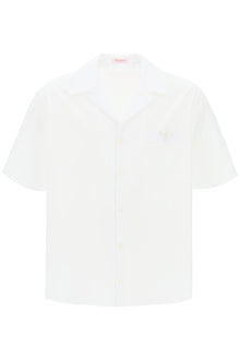  Valentino Garavani "v detail bowling shirt with v-