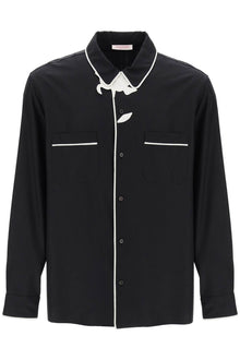  Valentino Garavani "pyjama-style shirt with flower