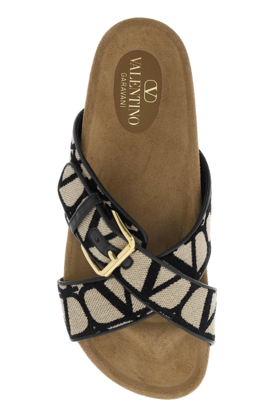 Valentino Garavani iconographer canvas slides with