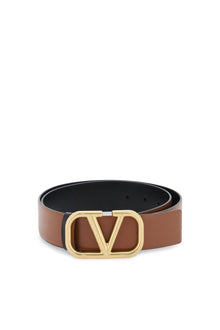  Valentino Garavani leather vlogo signature reversible belt