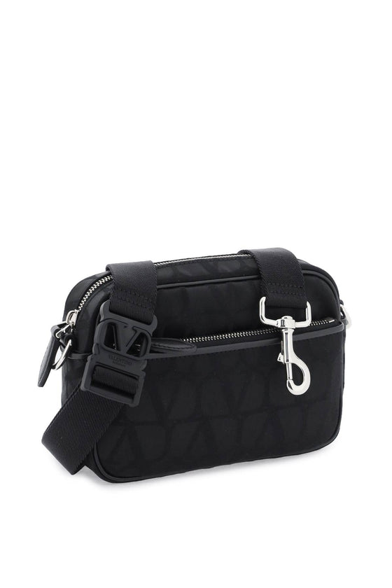 Valentino Garavani black iconographe crossbody bag