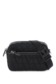  Valentino Garavani black iconographe crossbody bag