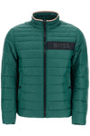 Boss green down jacket with high collar regular fit and zip