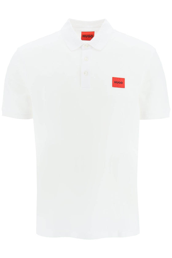 Hugo logo patch polo shirt