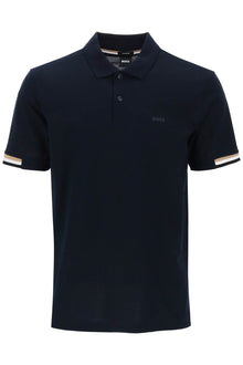  Boss parlay polo shirt with stripe detail