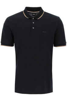  Boss 'contrast trim parlay polo shirt