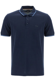  Boss polo shirt with contrasting edges